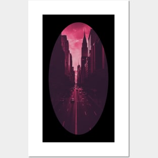 city night Posters and Art